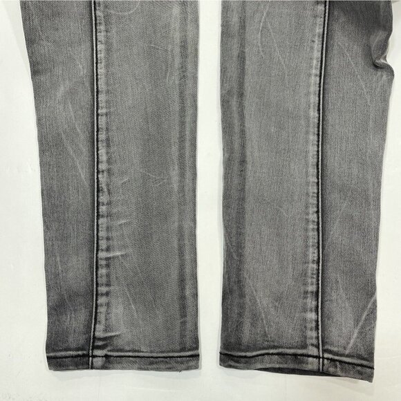 AKADEMIKS Black Wash Distressed Skinny Jeans Size 7 Low-Rise Embroidered Hip-Hop - Picture 6 of 16